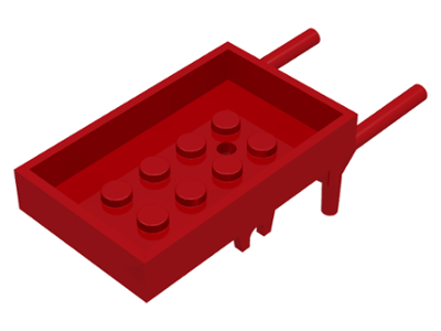 Lego Fabuland Utensil Wheelbarrow Frame, Rectangular