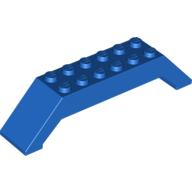 Lego Brick Sloped 45° 10 x 2 x 2 Double / Blue