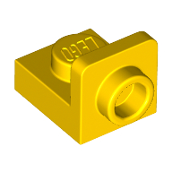 Lego Bracket 1 x 1 - 1 x 1 Inverted / Yellow