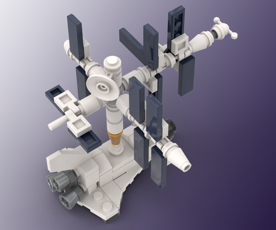 Lego MIR Space Station and Space Shuttle