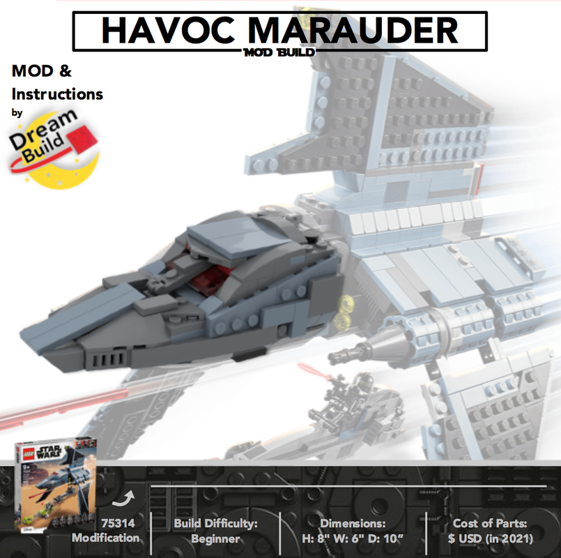 Lego Havoc Marauder Cockpit MOD (The Batch Attack Shuttle)