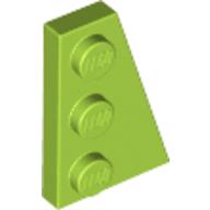 Lego Wedge Plate 3 x 2 Right / Lime