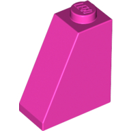 Lego Brick Sloped 65° 2 x 1 x 2 / Dark Pink