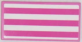 Lego Tile 2 x 4 with Dark Pink and White Stripes Pattern (Sticker) - Set 41430 / Dark Pink