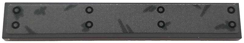 Lego Tile 1 x 6 with Scratched Metal Bar Pattern (Sticker) - Set 76128