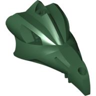 Lego Creature Body Part, Dragon Head Upper Jaw Beaked / Dark Green
