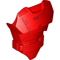 Lego Large Figure Torso Cover with Raised Belt and Elite Praetorian Guard Print