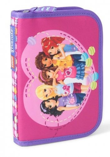 Lego Friends Confetti Pencil Case with Pencils