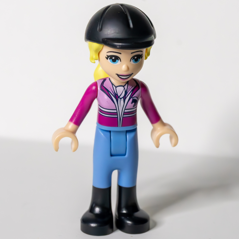 Lego Stephanie - Dark Purple Top, Medium Blue Trousers, Black Cap
