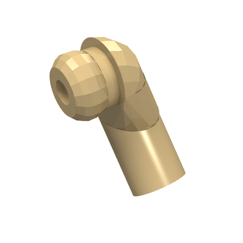 Lego Arm, Left / Pearl Light Gold