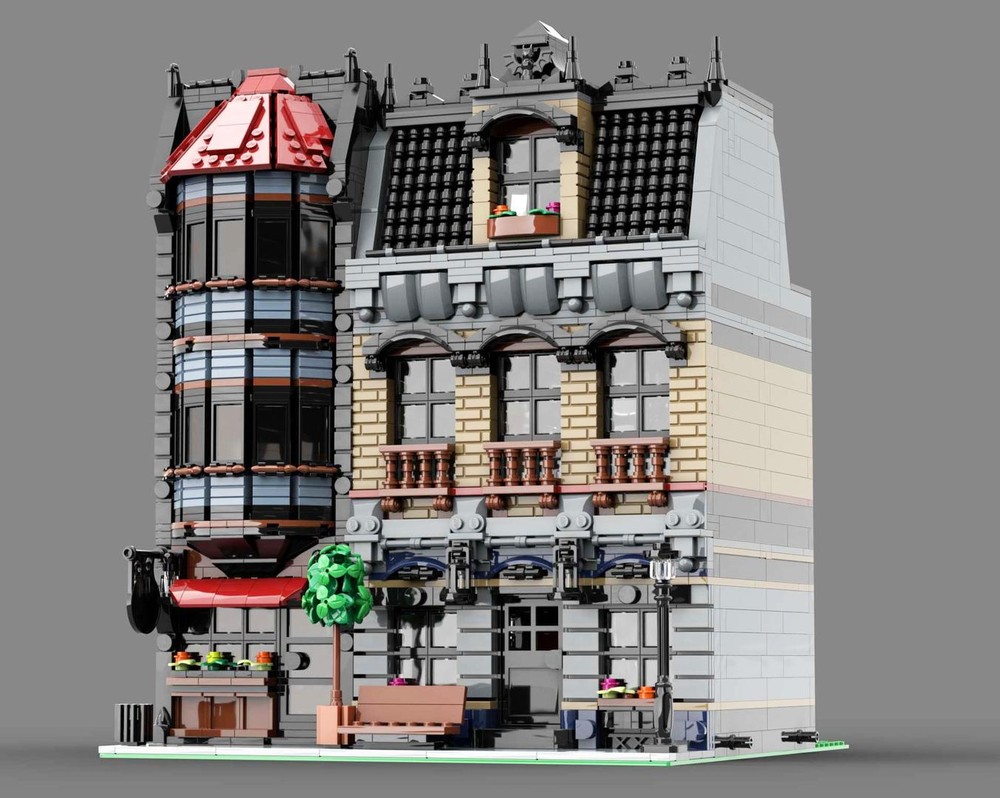 Lego 2025 Mansion & Pub Recolor - Modular Building