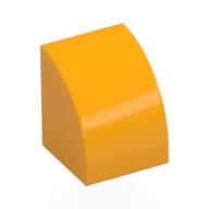 Lego Brick Curved 1 x 1 / Bright Light Orange
