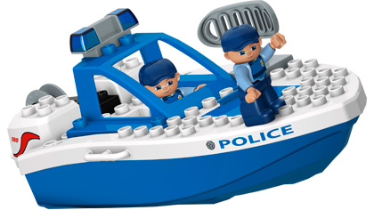 Lego Police Boat