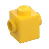 Lego Brick Special 1 x 1 with Studs on 2 Sides / Yellow