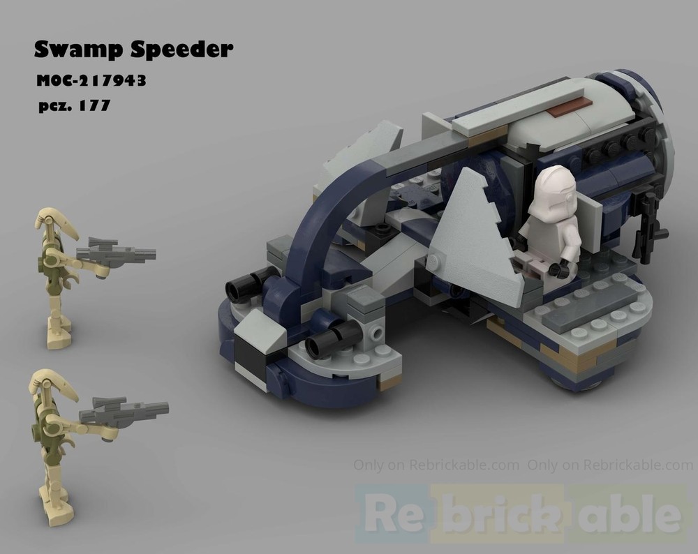 Lego Swamp Speeder-Alternate Build for 75283