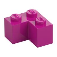 Lego Brick 2 x 2 Corner / Magenta