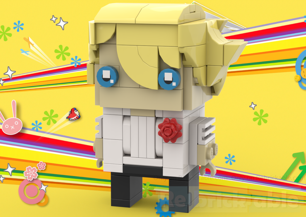Lego Teddie BrickHead - Persona 4 (Human form)
