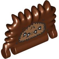 Lego Book Cover, Fangs On Edge with Medium Nougat Fur, White Fangs print