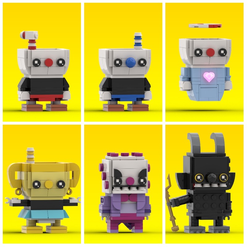 Lego Cuphead Brickheadz BUNDLE