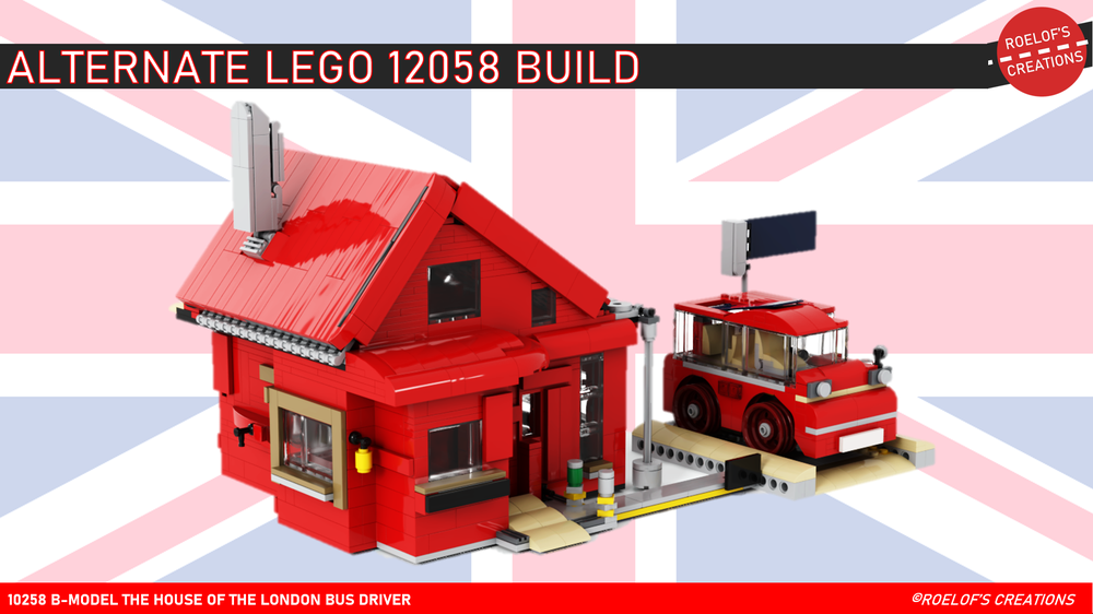 Lego 10258 - ALTERNATE - THE LONDON BUS DRIVERS HOUSE