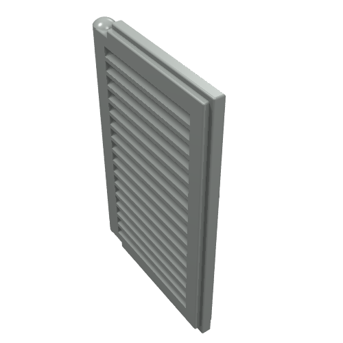 Lego Window 1 x 2 x 3 Shutter / Light Gray