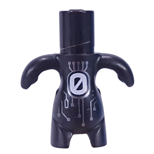 Lego Body Dreamling with Silver Circuitry print