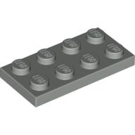 Lego Plate 2 x 4 / Light Gray
