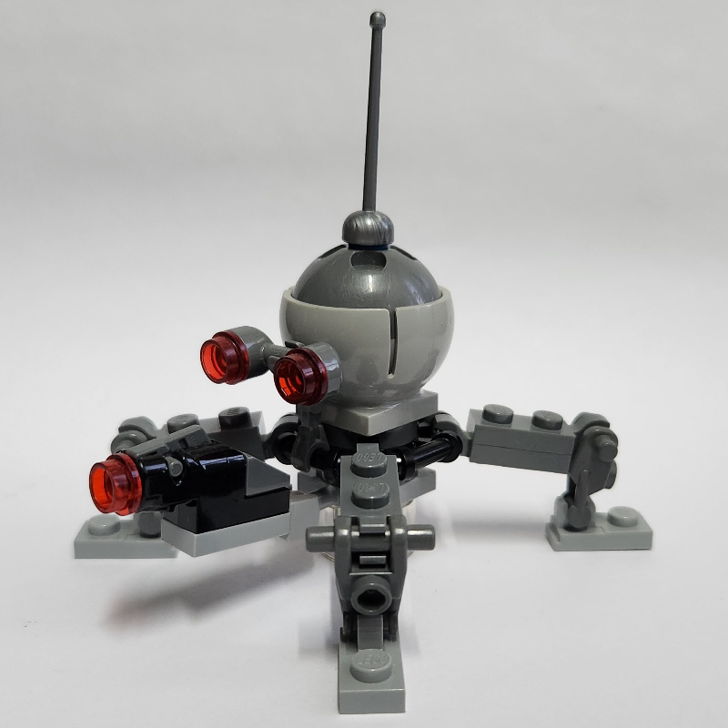Lego Dwarf Spider Droid, Dark Bluish Gray Dome, Shooter Cannon