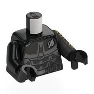 Lego Torso, Black Arms and Hands with Print