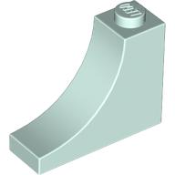 Lego Brick Curved 1 x 3 x 2 Inverted [Inside Bow] / Light Aqua