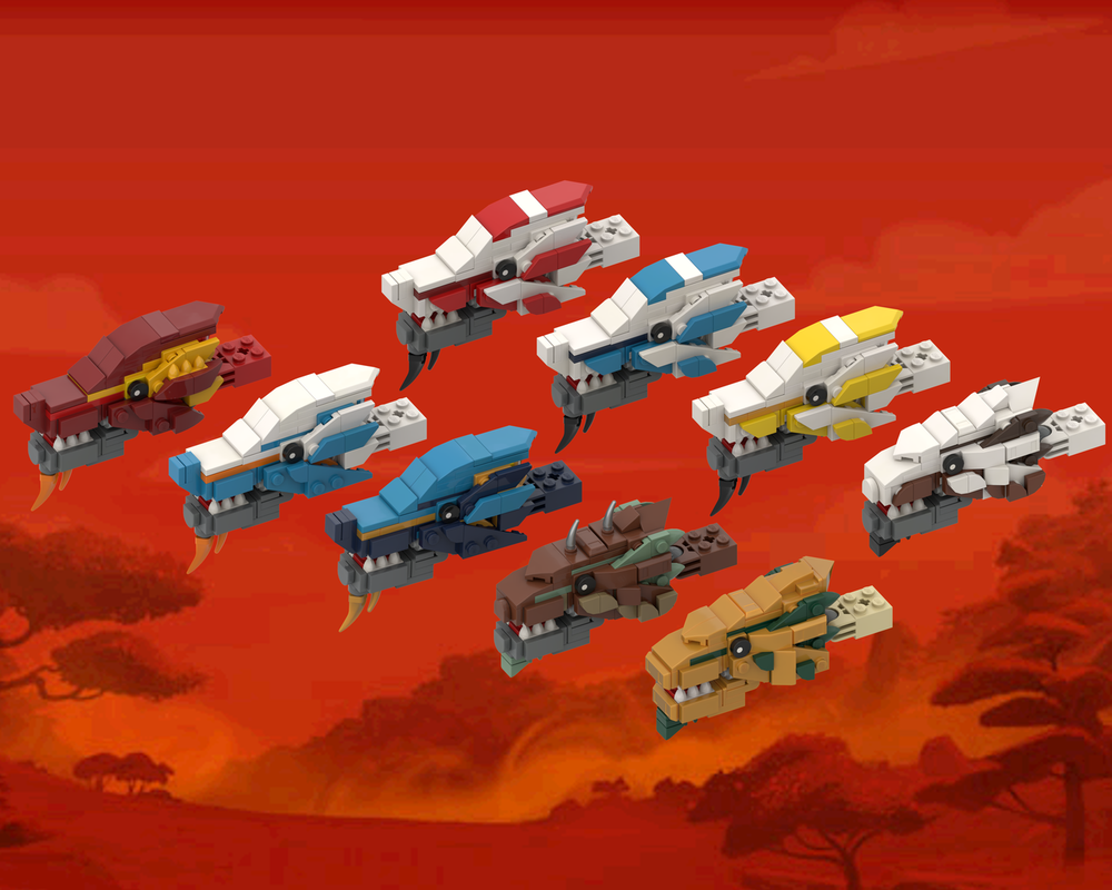 Lego Classic Ninjago Dragon Heads