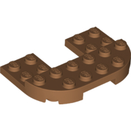 Lego Plate Round Corners Double 4 x 6 with 2 x 2 Cutout and 2 x 6 Raised Studs