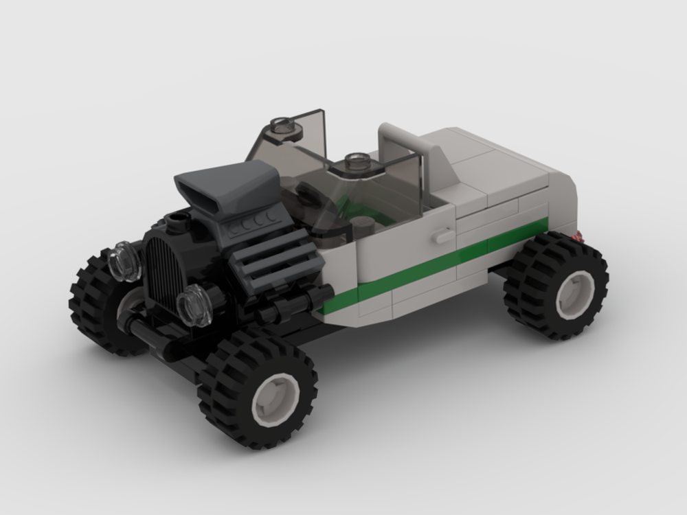 Lego White hotrod