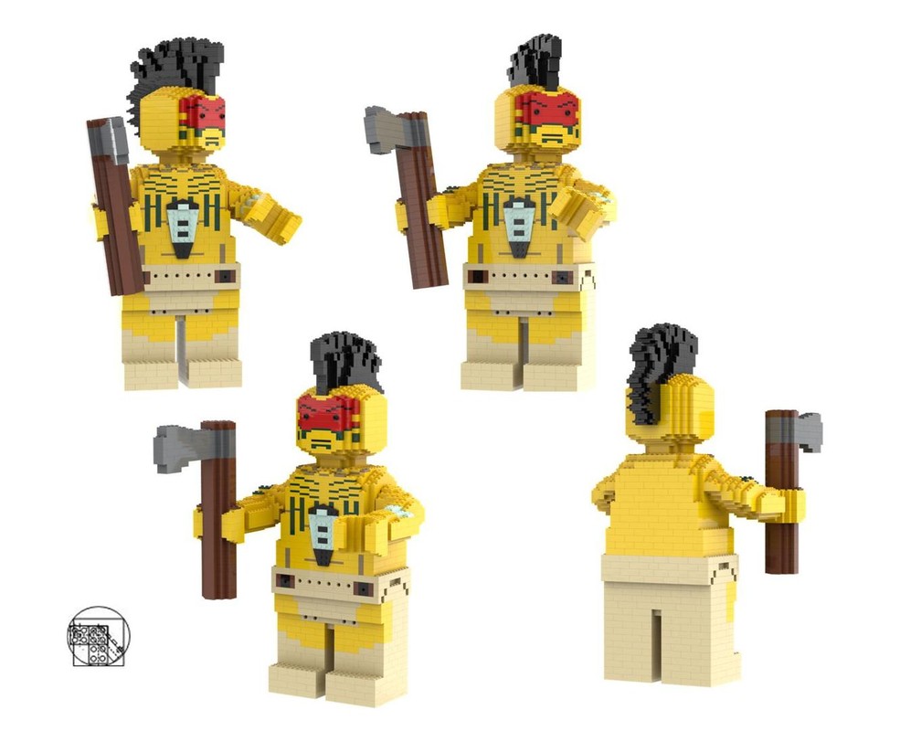 Lego Maxi Figure Indian tomahawk warrior