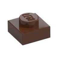 Lego Plate 1 x 1 / Brown