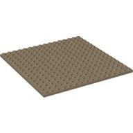 Lego Plate 16 x 16 / Dark Tan