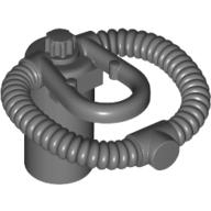 Lego Minifig Neckwear Scuba Airtank, Bar Holder / Dark Bluish Gray