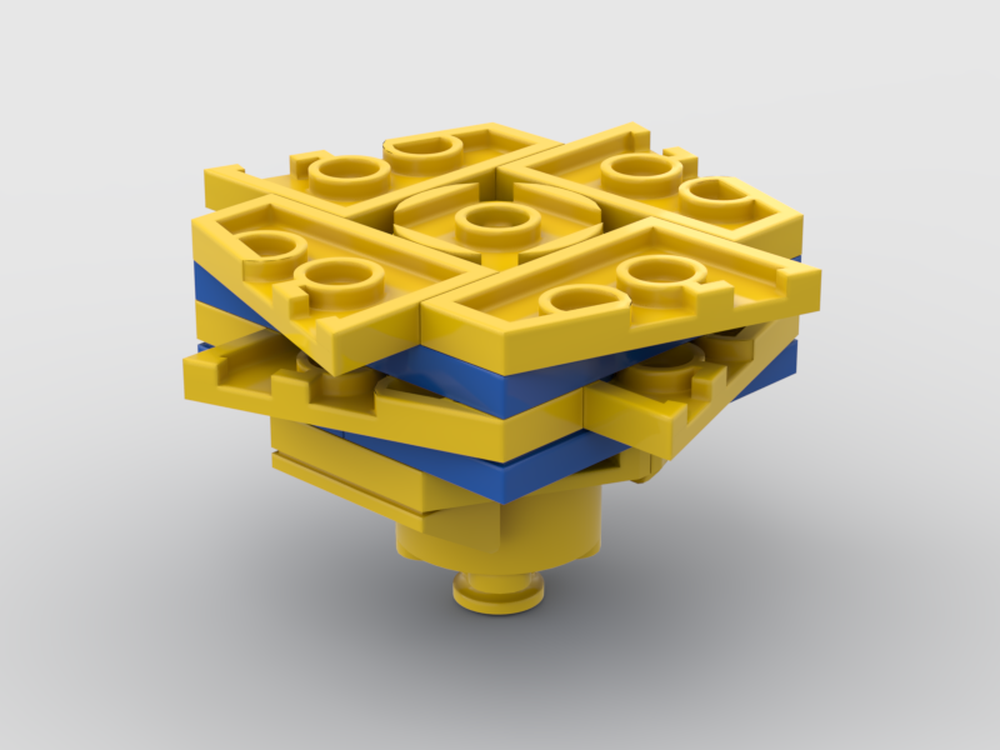 Lego Yellow & Blue Beyblade