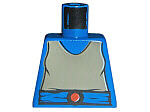Lego Torso SW Dark Gray Shirt, Belt with Red Buckle Pattern / Blue
