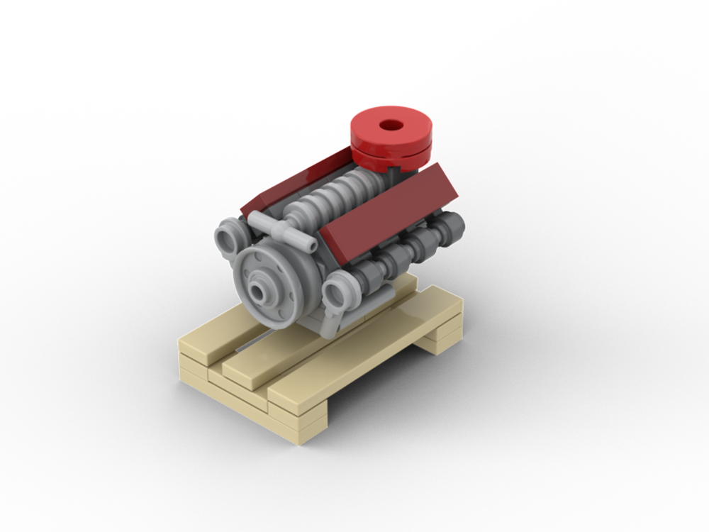 Lego Mini crate engine v8