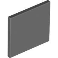 Lego Road Sign Clip-on 2 x 2 Square [Thick Open O Clip] / Dark Bluish Gray