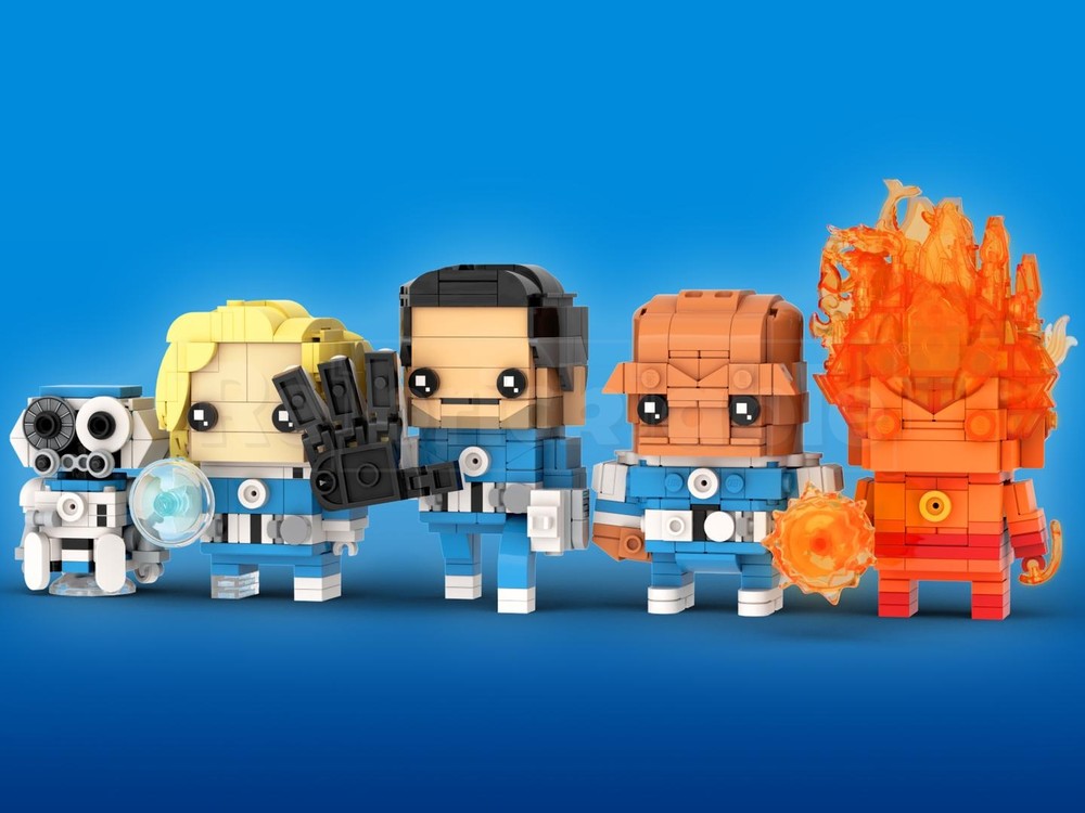 Lego Fantastic Four Brickheadz LEGO MOC - The Fantastic Four: First Steps