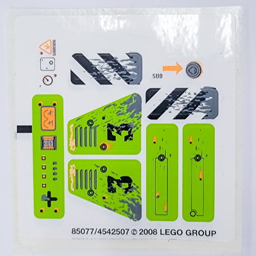 Lego Sticker Sheet for Set 8958-1 / [No Color/Any Color]