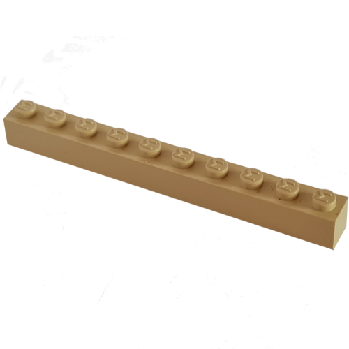 Lego Modulex Brick 1 x 10 with M on Stud / Modulex Buff