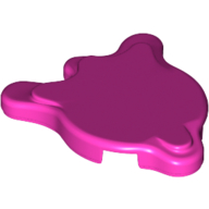 Lego Tile Special, Splat with Rounded Sides / Dark Pink