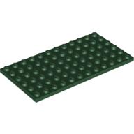 Lego Plate 6 x 12 / Dark Green