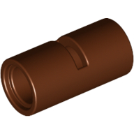 Lego Technic Pin Connector Round [Slotted] / Reddish Brown