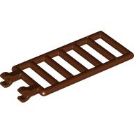 Lego Bar 7 x 3 with Double Clips (Ladder) [Round Clips] / Reddish Brown