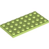 Lego Plate 4 x 8 / Light Lime