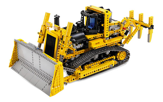 Lego Motorized Bulldozer